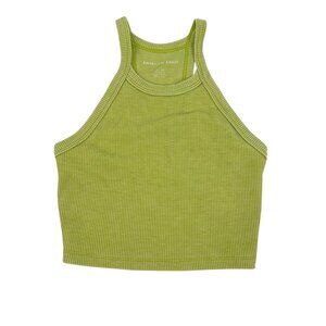 NWT American Eagle Green High Neck Cropped Tank Top